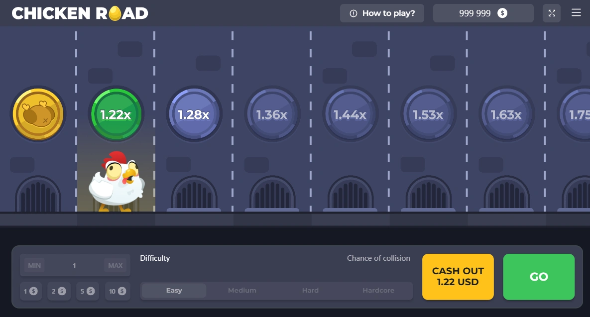 Jeu du Poulet casino - version démo du jeu